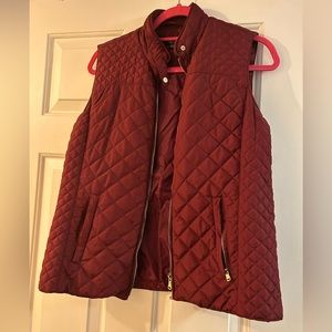Francesca’s Quinn Maroon Vest - Large